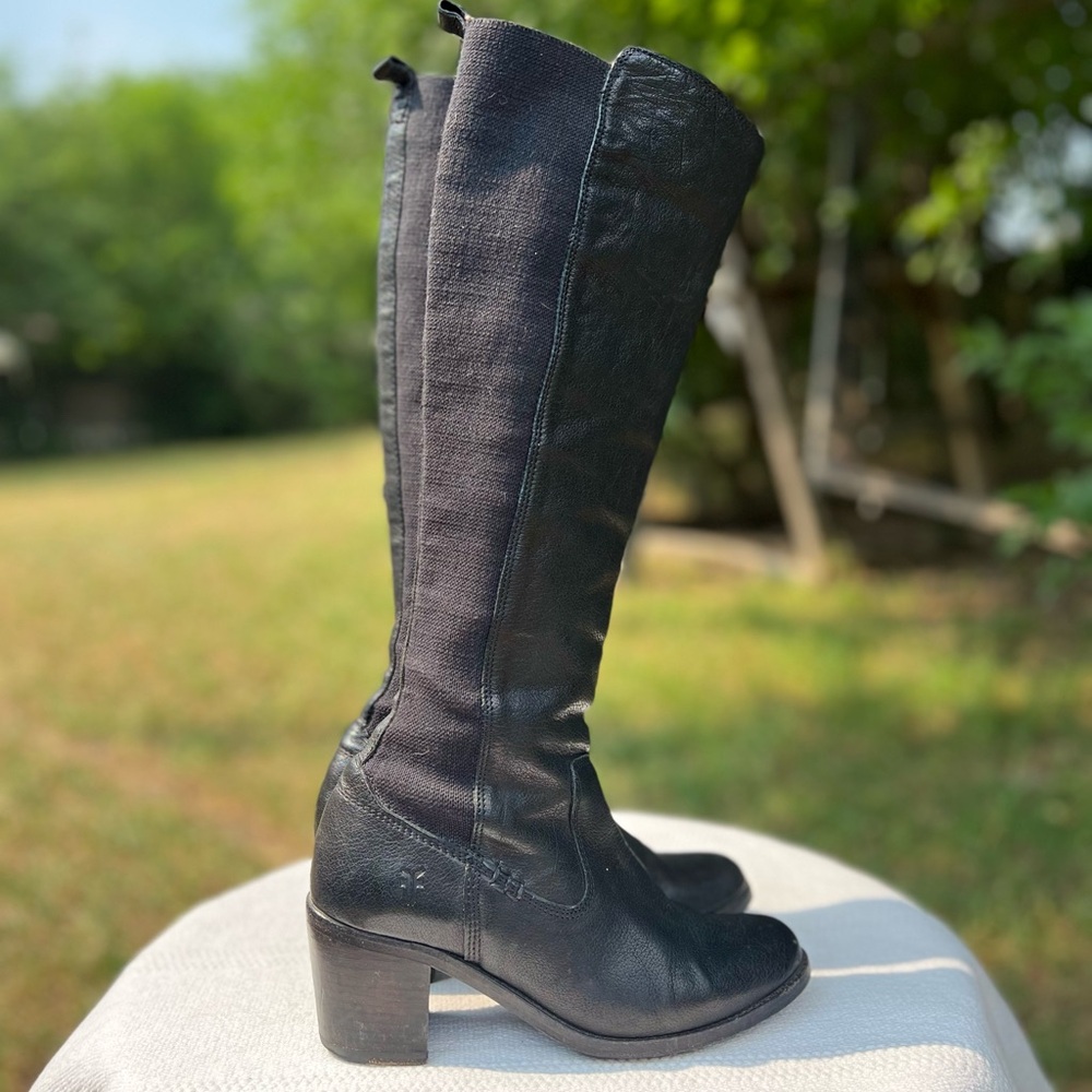 Frye Tall Black Boots Size 7